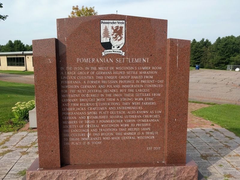 Pomeranian Settlement Marker image. Click for full size.