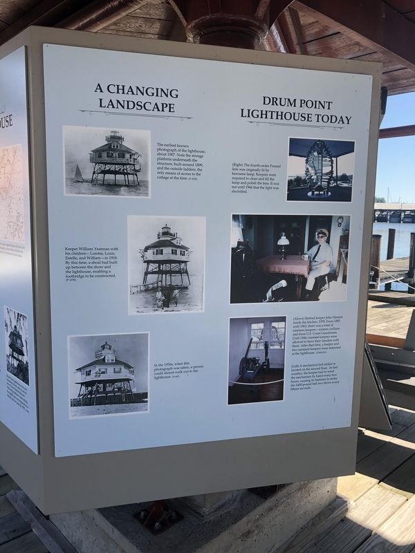 Welcome to Drum Point Lighthouse Marker. Click for full size. Welcome to Drum Point Lighthouse Marker image. Click for full size.