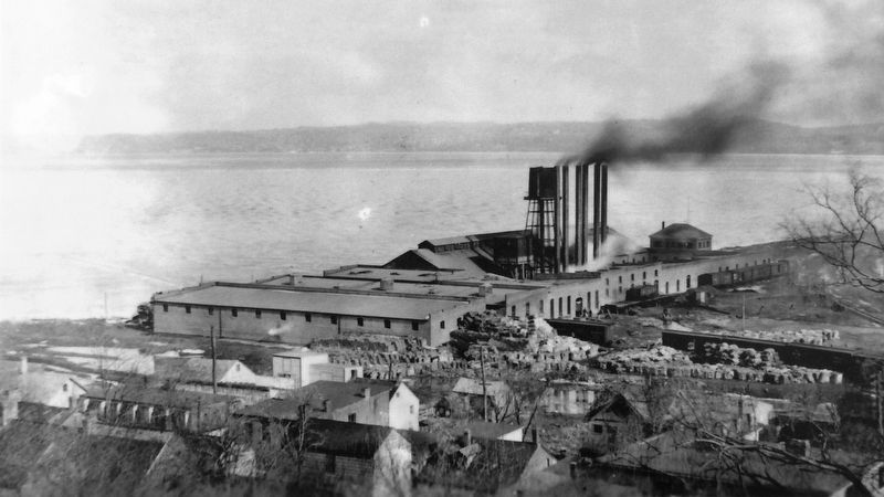 Marker detail: Piermont Paper Company in the early 1900s image. Click for full size.