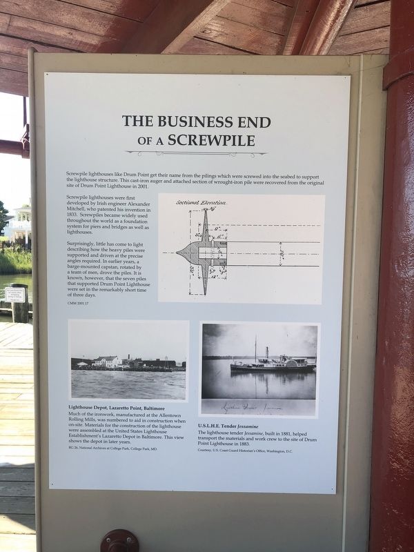 The Business End of a Screwpile Marker image. Click for full size.