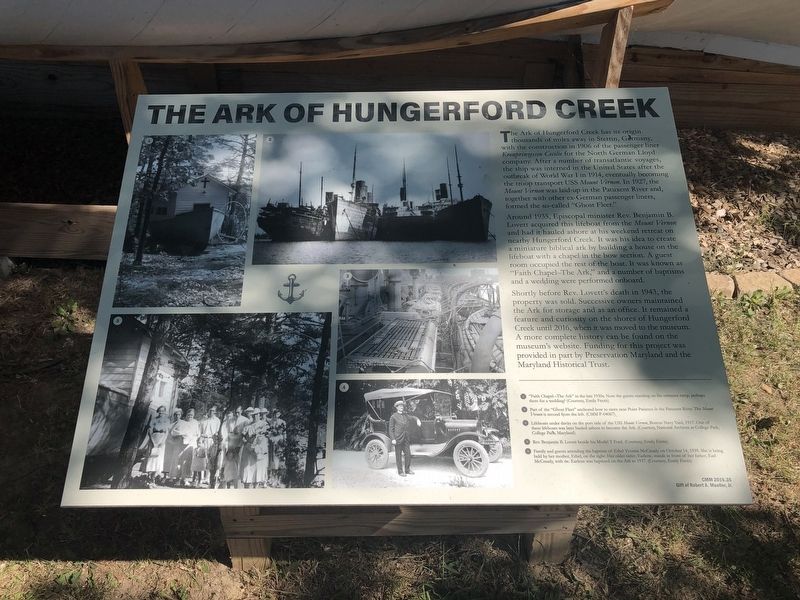 The Ark of Hungerford Creek Marker image. Click for full size.