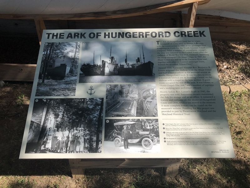 The Ark of Hungerford Creek Marker. Click for full size. The Ark of Hungerford Creek Marker image. Click for full size.