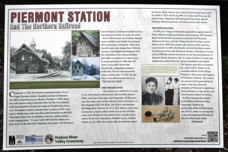 Piermont Station Marker image. Click for full size.