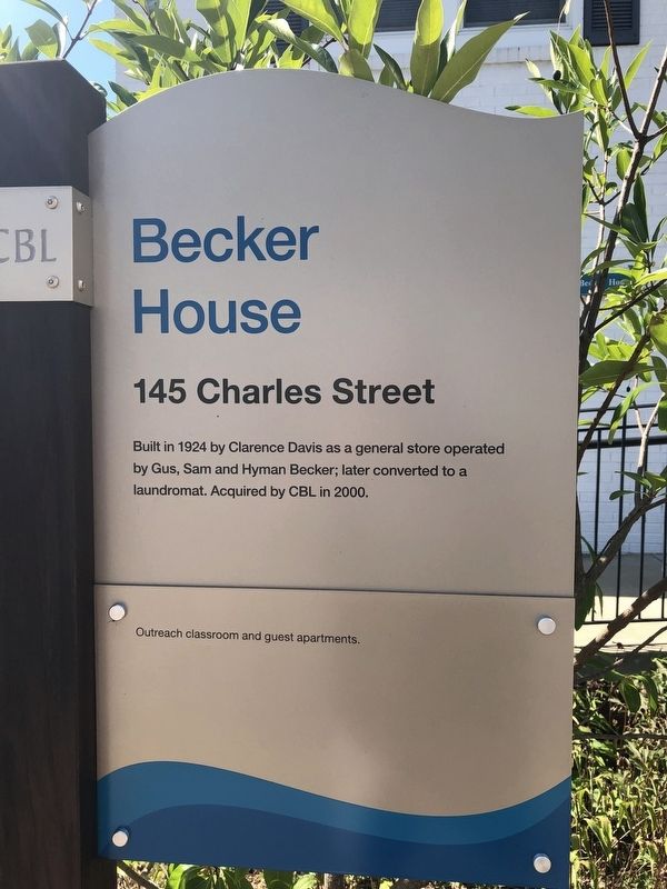 Becker House Marker image. Click for full size.