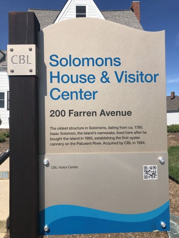 Solomons House & Visitor Center Marker image. Click for full size.