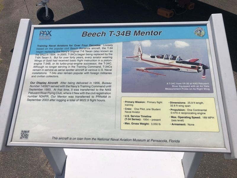 Beech T-34B Mentor Marker. Click for full size. Beech T-34B Mentor Marker image. Click for full size.