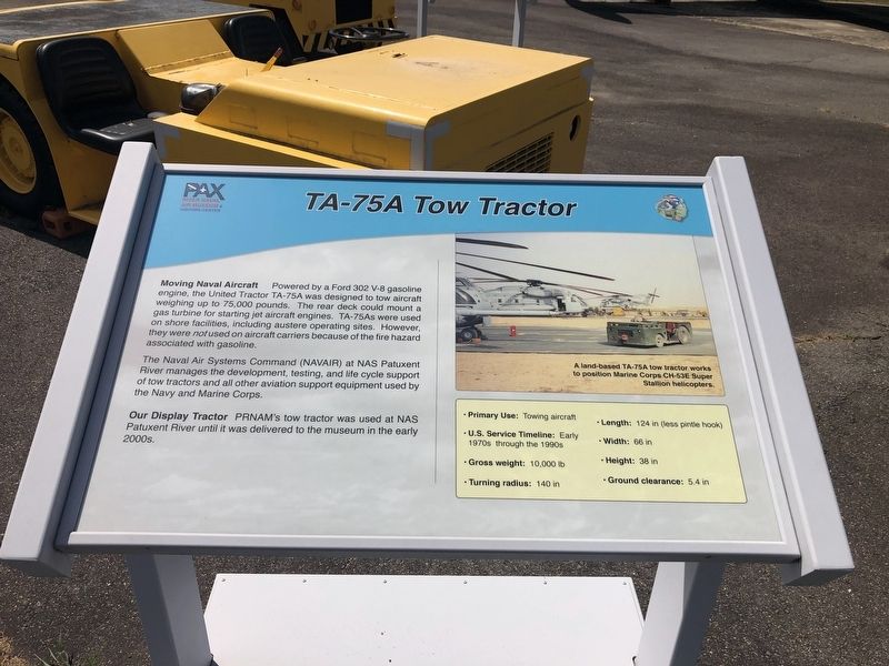 TA-75A Tow Tractor Marker image. Click for full size.