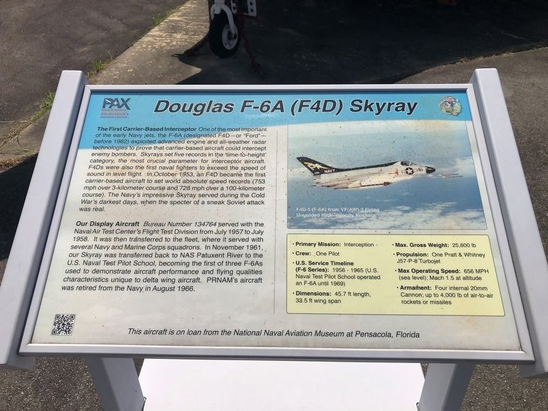 Douglas F-6A (F4D) Skyray Marker. Click for full size. Douglas F-6A (F4D) Skyray Marker image. Click for full size.