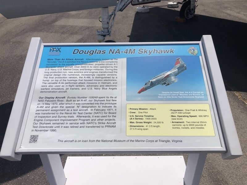 Douglas NA-4M Skyhawk Marker image. Click for full size.