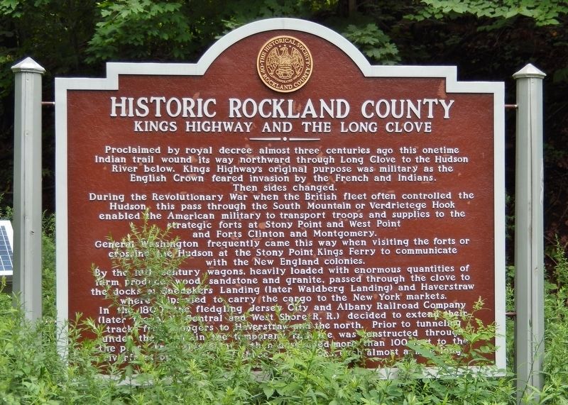 King's Highway and the Long Clove Marker image. Click for full size.