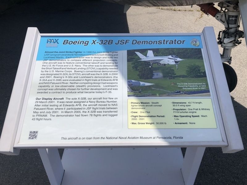 Boeing X-32B JSF Demonstrator Marker image. Click for full size.