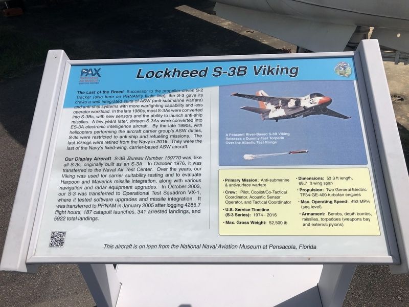 Lockheed S-3B Viking Marker image. Click for full size.
