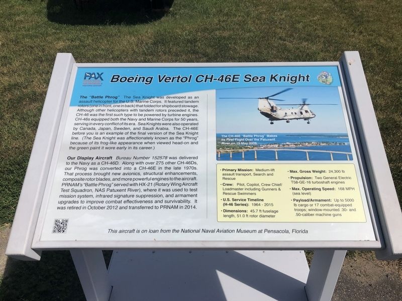 Boeing Vertol CH-46E Sea Knight Marker image. Click for full size.