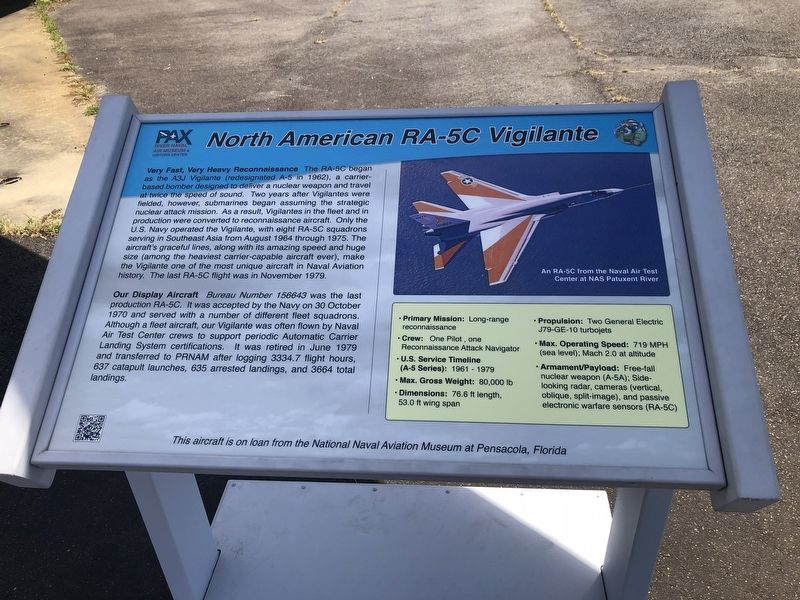 North American RA-5C Vigilante Marker image. Click for full size.