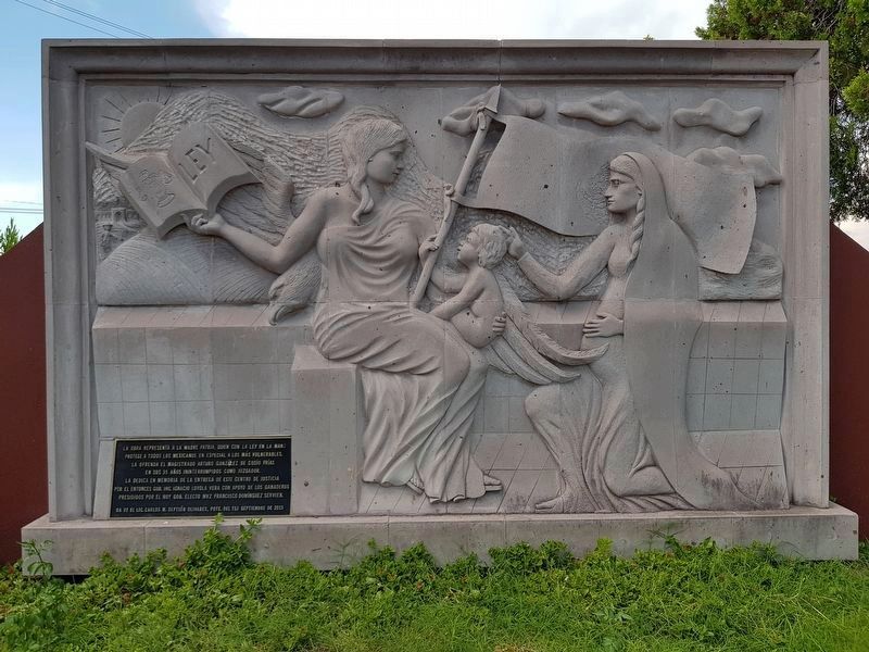 A nearby allegorical bas-relief sculpture image. Click for full size.