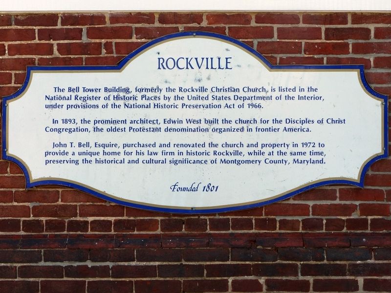 The Bell Tower Building Marker image. Click for full size.