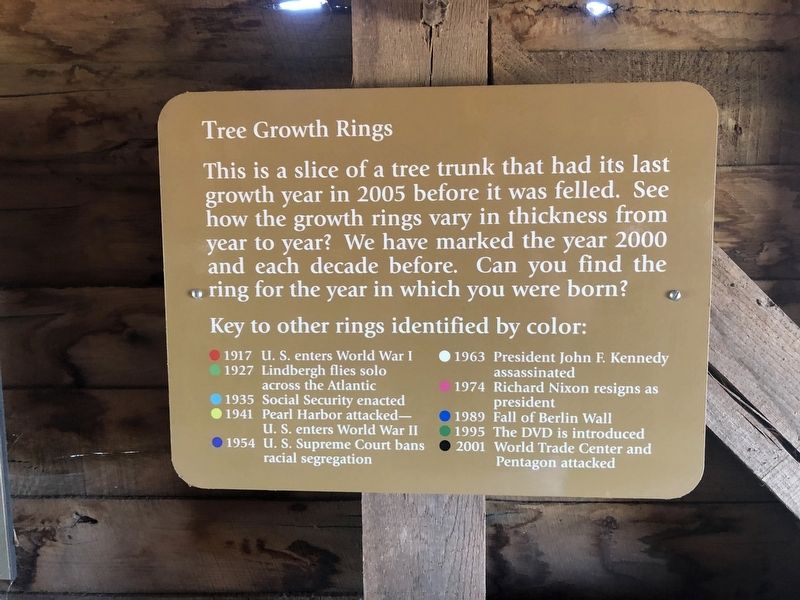 Tree Growth Rings Marker image. Click for full size.