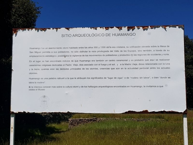 Huamango Archaeological Site Marker image. Click for full size.