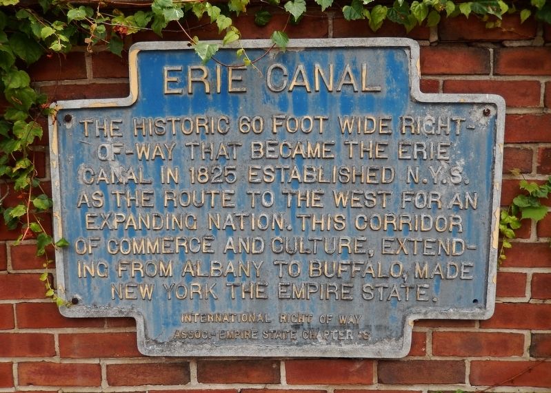 Erie Canal Marker. Click for full size. Erie Canal Marker image. Click for full size.