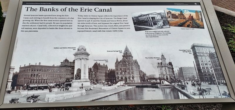 The Banks of the Erie Canal Marker. Click for full size. The Banks of the Erie Canal Marker image. Click for full size.