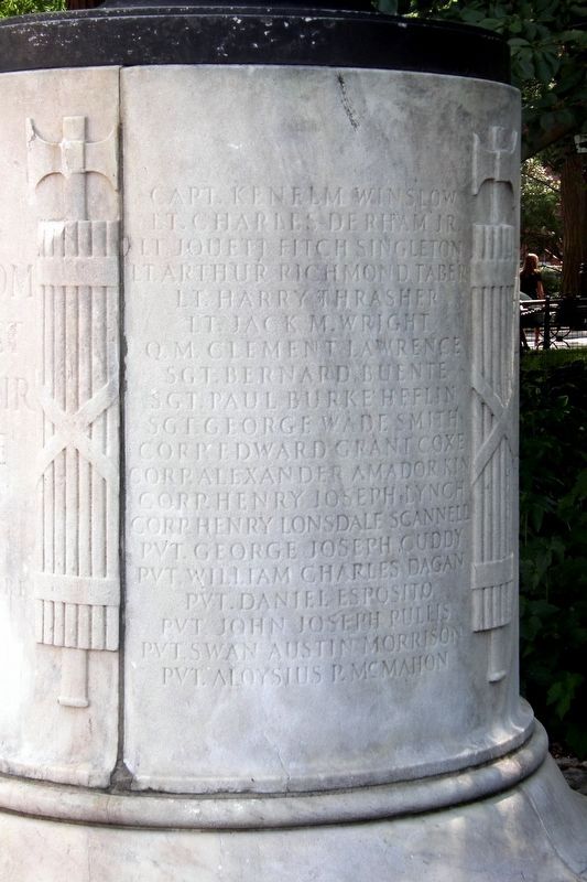 Washington Square WWI Memorial. Click for full size. Washington Square WWI Memorial image. Click for full size.