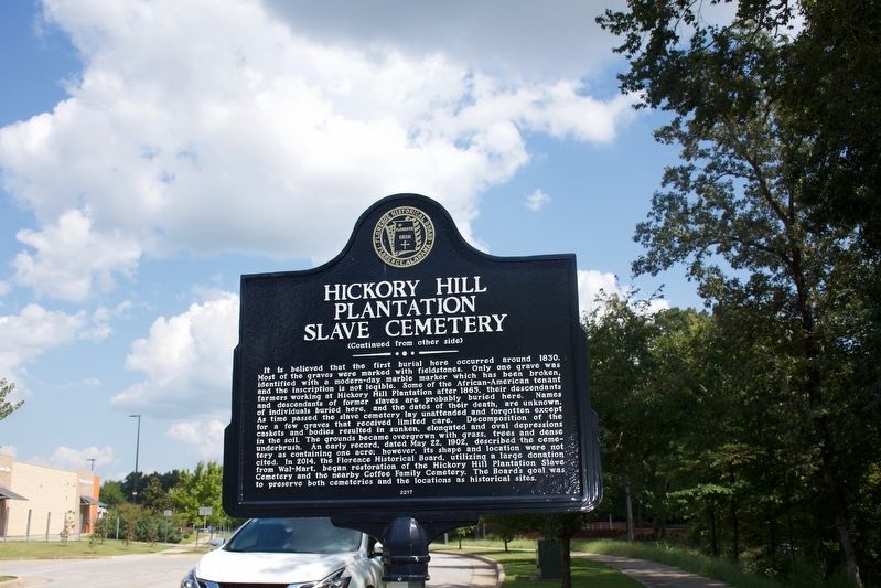 Hickory Hill Plantation Slave Cemetery Marker image. Click for full size.