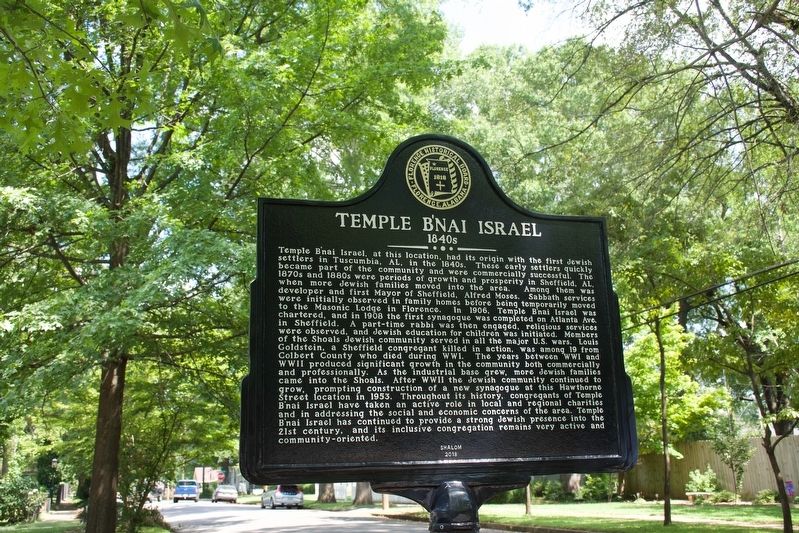 Temple B’nai Israel Marker image. Click for full size.