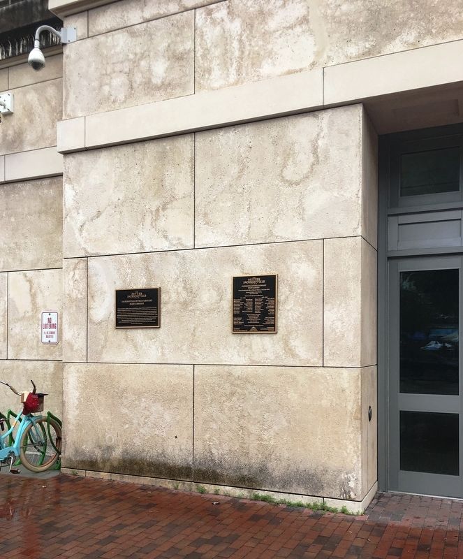 Jacksonville Public Library Marker. Click for full size. Jacksonville Public Library Marker image. Click for full size.