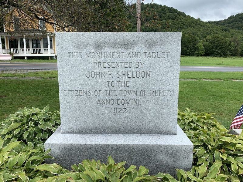 Town of Rupert Great War Memorial. Click for full size. Town of Rupert Great War Memorial image. Click for full size.