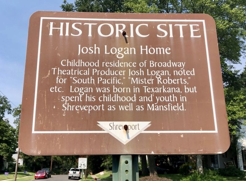 Josh Logan Home Marker. Click for full size. Josh Logan Home Marker image. Click for full size.