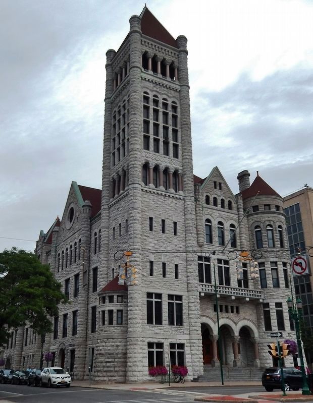 Syracuse City Hall<br>(<i>one block south of marker</i>) image. Click for full size.