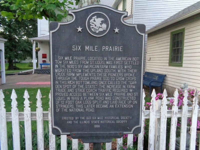 Six Mile Prairie Marker image. Click for full size.