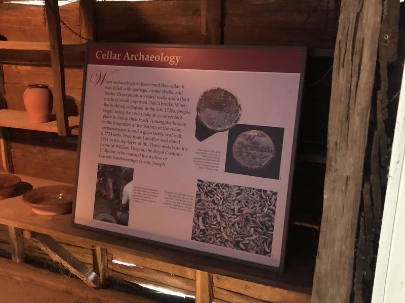 Cellar Archaeology Marker image. Click for full size.