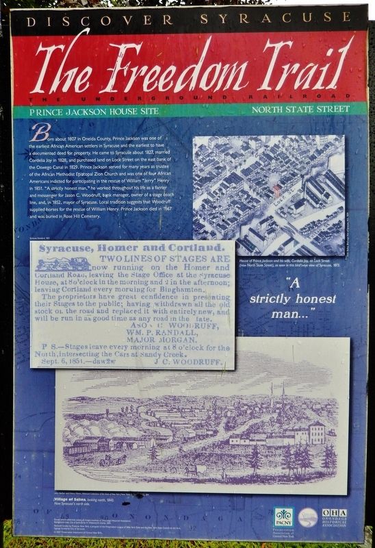Prince Jackson House Site Marker image. Click for full size.