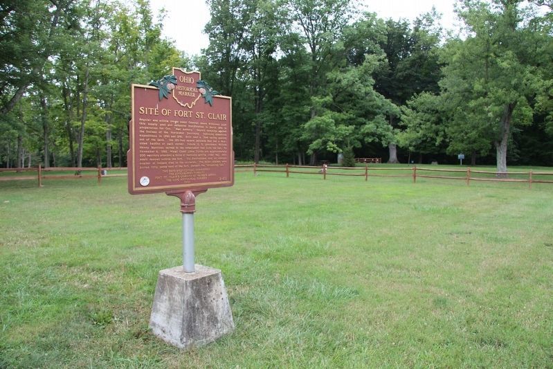 Fort St. Clair Marker. Click for full size. Fort St. Clair Marker image. Click for full size.