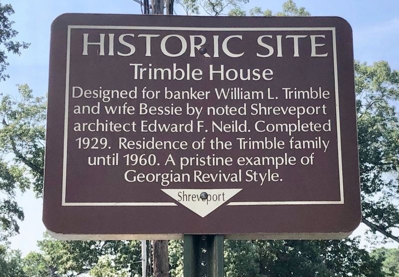 Trimble House Marker image. Click for full size.