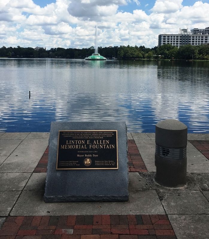 Linton E. Allen Memorial Fountain Marker image. Click for full size.