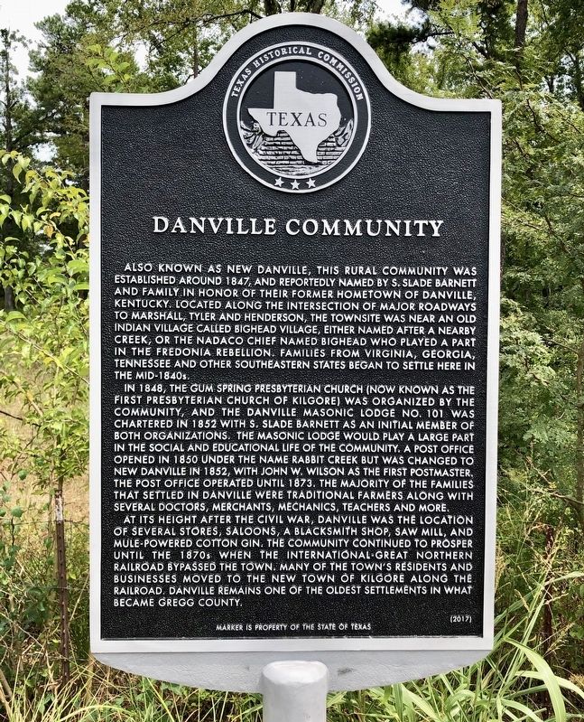 Danville Community Marker image. Click for full size.