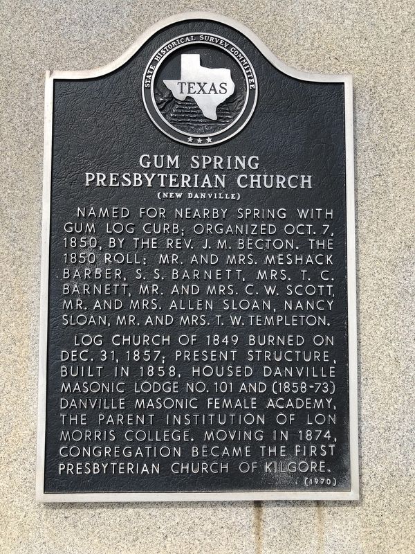 Gum Spring Presbyterian Church Marker image. Click for full size.