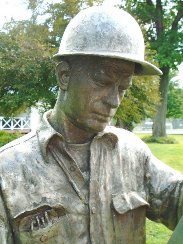 Specialty Steelmaker of Titusville Statue Detail image. Click for full size.