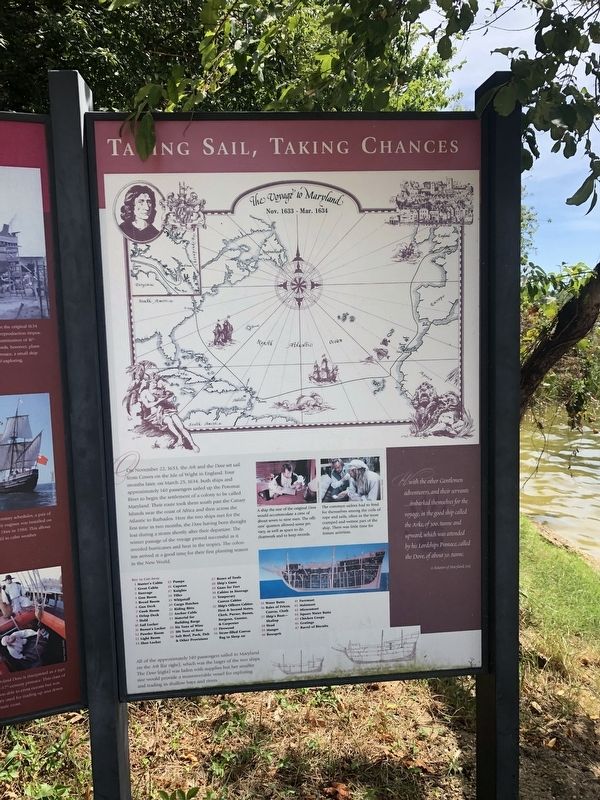 Taking Sail, Taking Chances Marker image. Click for full size.