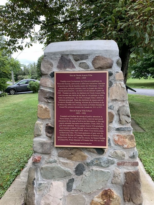 Site of Acadian Viila School Marker. Click for full size. Site of Acadian Viila School Marker image. Click for full size.