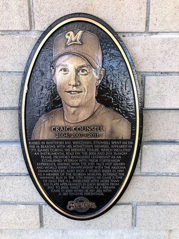 Craig Counsell Marker image. Click for full size.