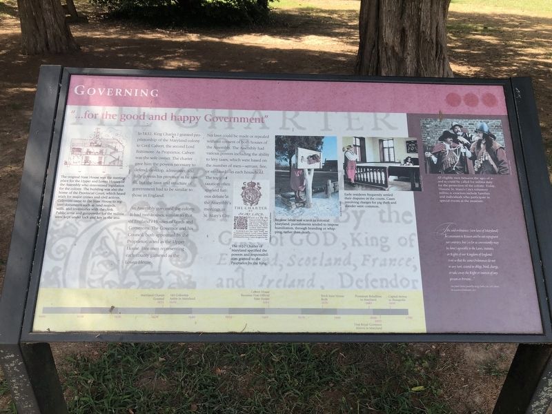 "...for the good and happy Government" Marker image. Click for full size.