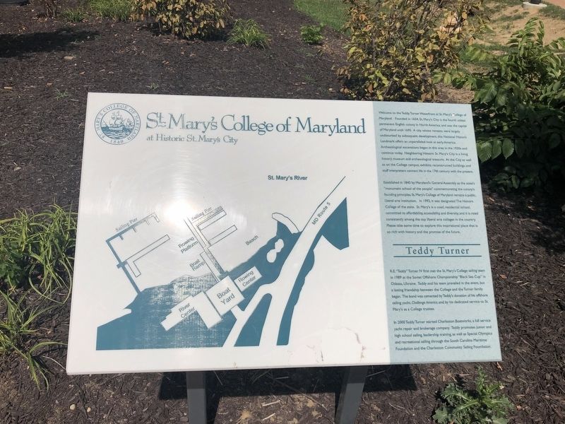 St. Mary's College of Maryland Marker image. Click for full size.