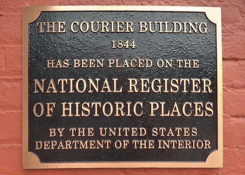 National Register of Historic Places plaque<br>(<i>mounted on building; a few steps from marker</i>) image. Click for full size.