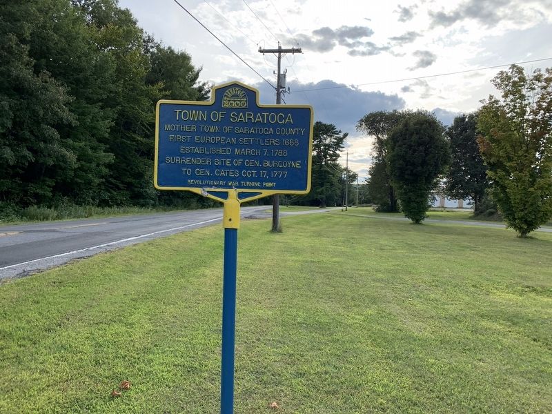 Town of Saratoga Marker. Click for full size. Town of Saratoga Marker image. Click for full size.