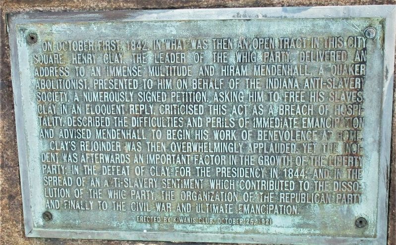 Mendenhall-Clay Debate/Confrontation Marker image. Click for full size.