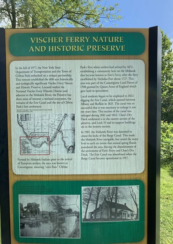 Vischer Ferry Nature and Historic Preserve Marker image. Click for full size.