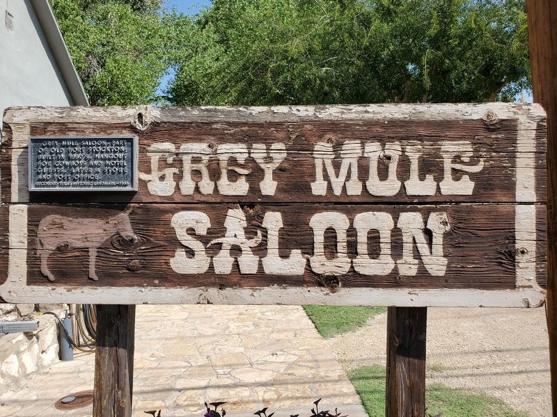 Grey Mule Saloon Marker image. Click for full size.